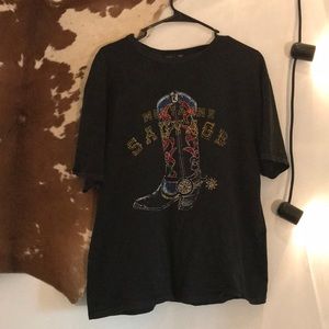 Zara jewel western tee